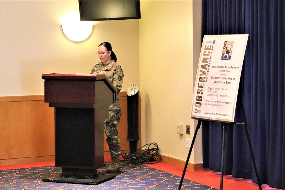 Fort McCoy celebrates Martin Luther King Jr. during 2024 observance event
