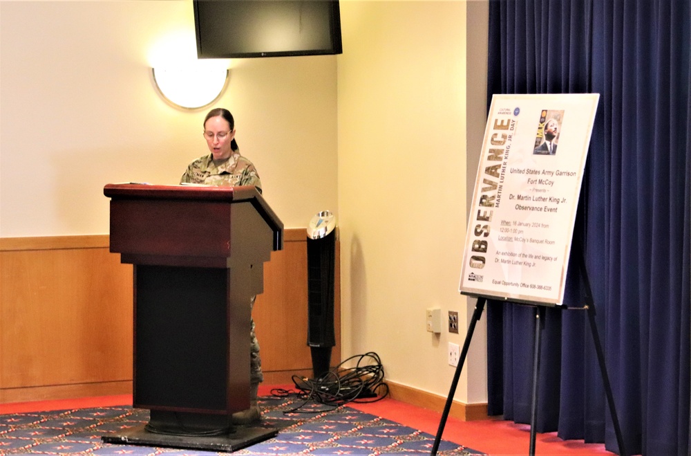 Fort McCoy celebrates Martin Luther King Jr. during 2024 observance event