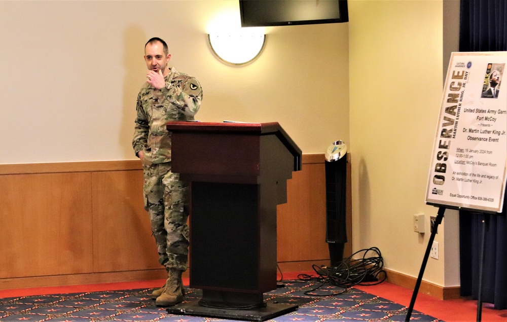 Fort McCoy celebrates Martin Luther King Jr. during 2024 observance event