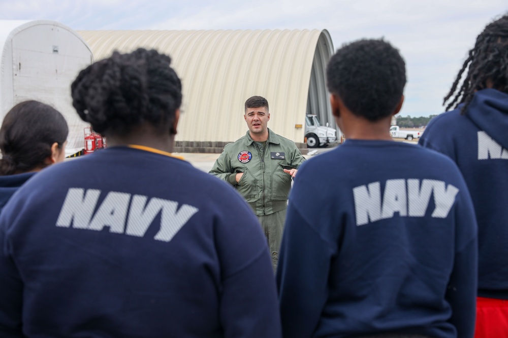 MCAS Beaufort welcomes Eau Claire High School's NJROTC