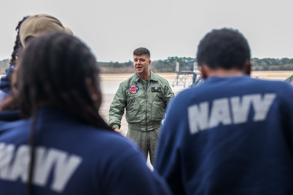 MCAS Beaufort welcomes Eau Claire High School's NJROTC