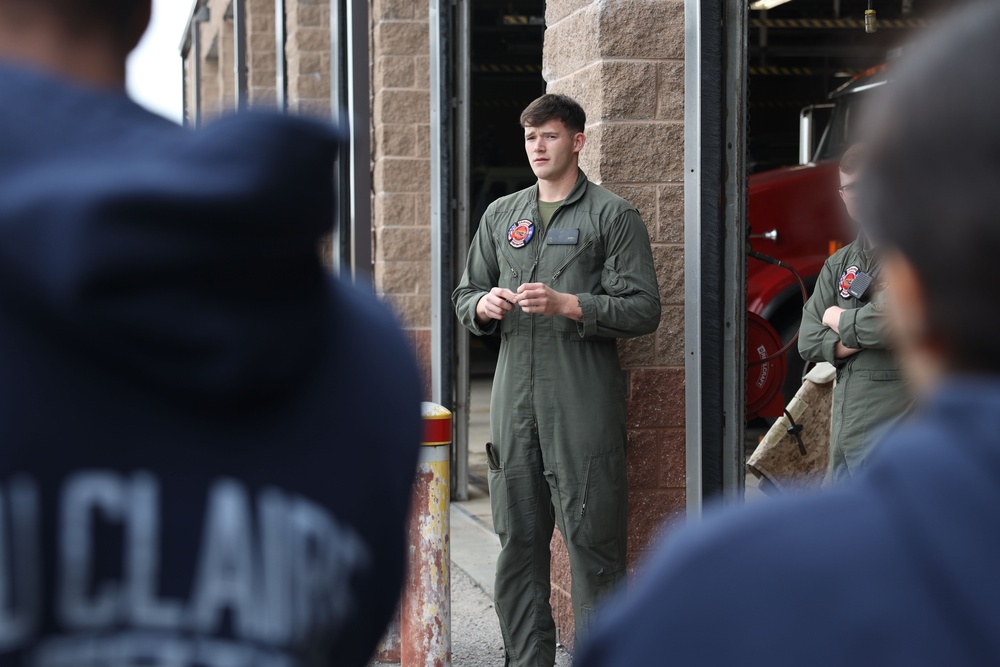 MCAS Beaufort welcomes Eau Claire High School's NJROTC