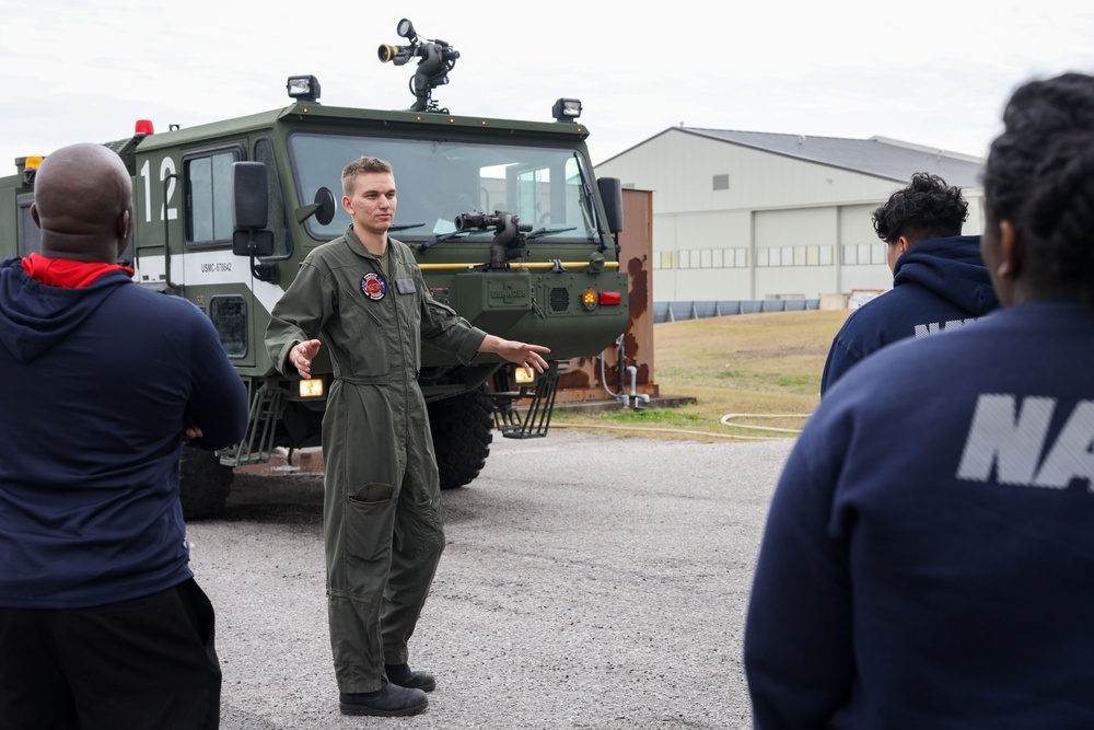 MCAS Beaufort welcomes Eau Claire High School's NJROTC