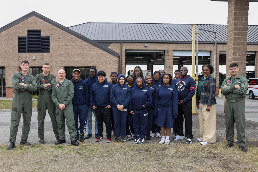 MCAS Beaufort welcomes Eau Claire High School's NJROTC