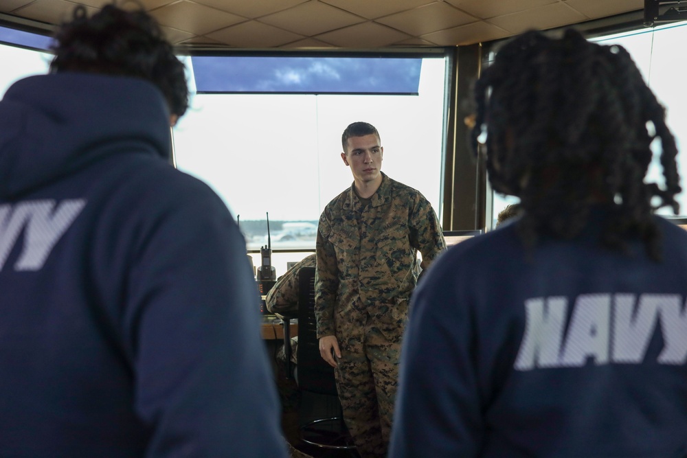 MCAS Beaufort welcomes Eau Claire High School's NJROTC