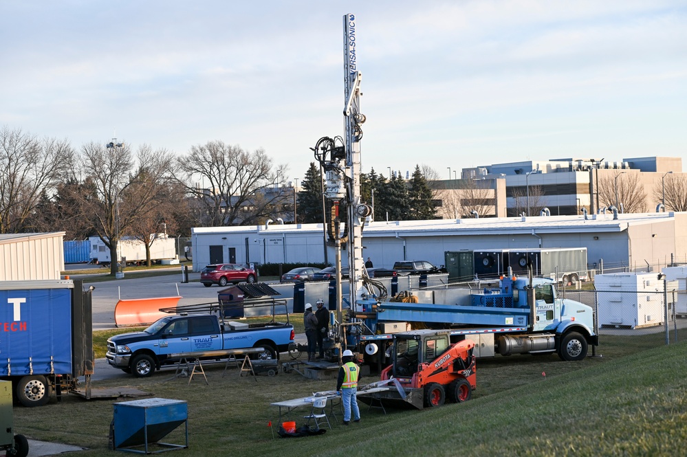 115 FW installs permanent monitoring wells for PFAS remedial investigation