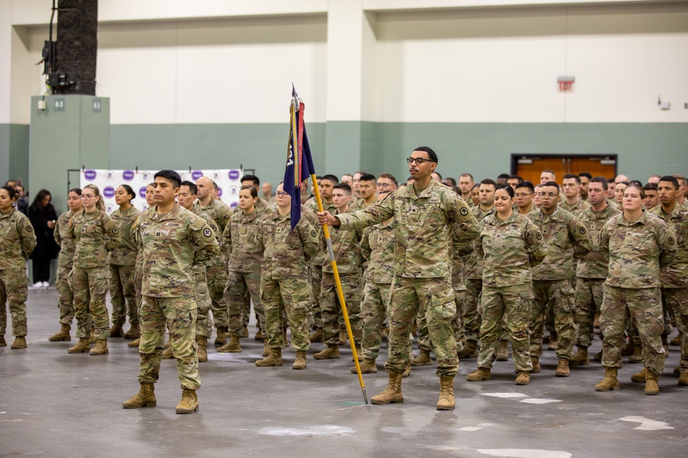 Family and Friends sends off Mass Guard Infantry Battalion for deployment