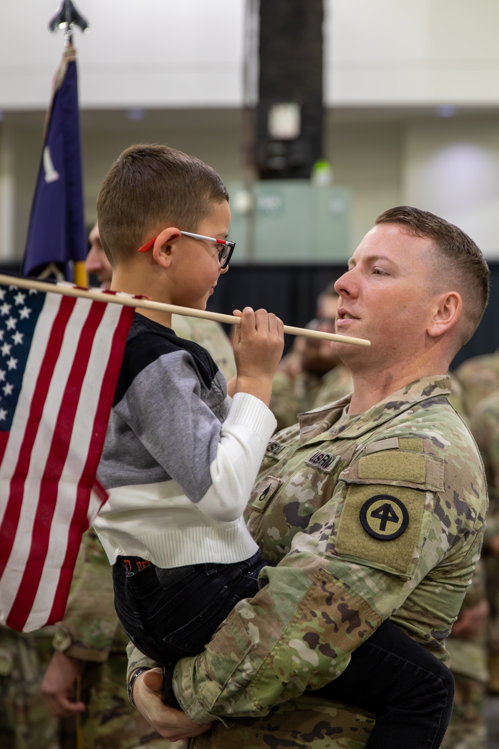 Family and Friends sends off Mass Guard Infantry Battalion for deployment