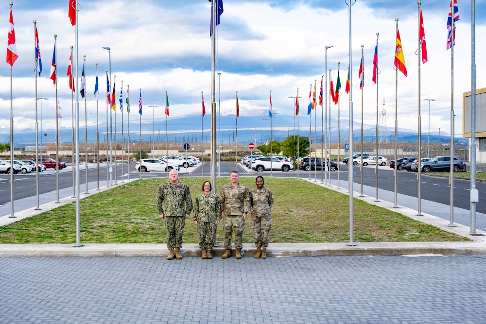 CNO and MCPON visit Sailors at NAS Sigonella