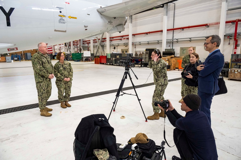 CNO and MCPON visit Sailors at NAS Sigonella