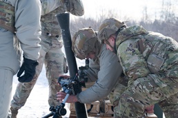Army Guard Soldiers certify on 81mm mortars