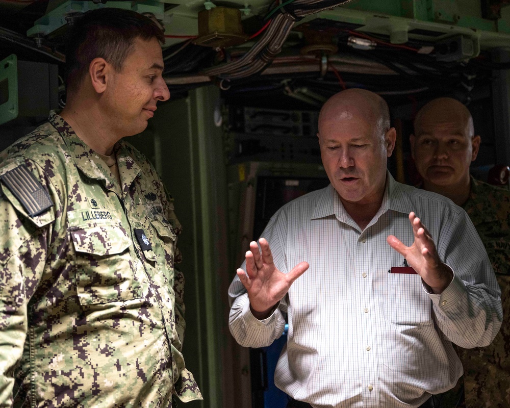 Greg Moriarty, Australian Secretary of the Department of Defence, Visits USS Vermont