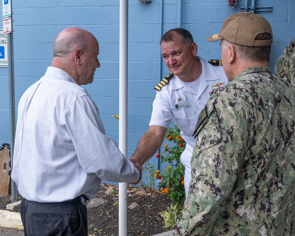 Greg Moriarty, Australian Secretary of the Department of Defence, Visits USS Vermont