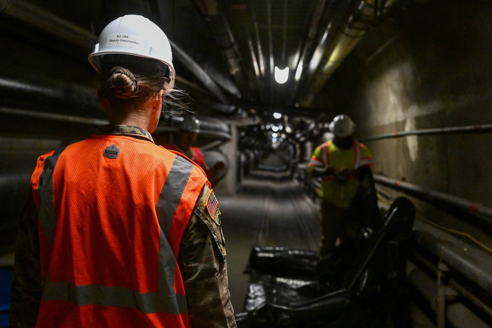 Brig. Gen. Michelle Link conducts walk through of the Red Hill Bulk Fuel Storage Facility