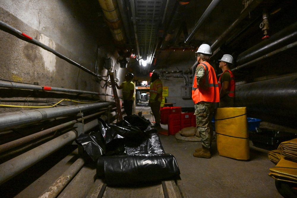 Brig. Gen. Michelle Link conducts walk through of the Red Hill Bulk Fuel Storage Facility