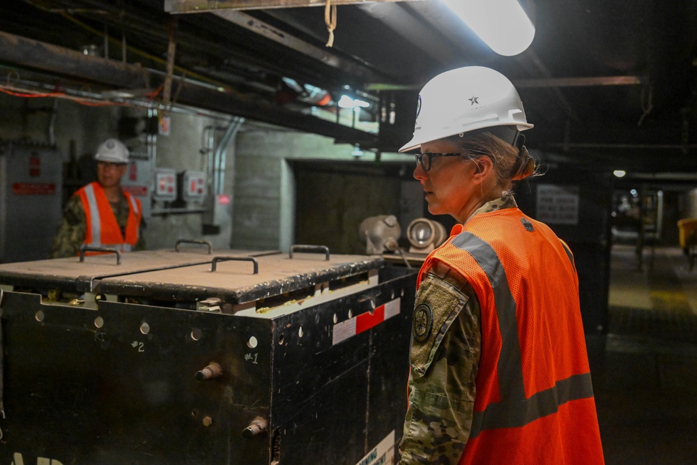 Brig. Gen. Michelle Link conducts walk through of the Red Hill Bulk Fuel Storage Facility