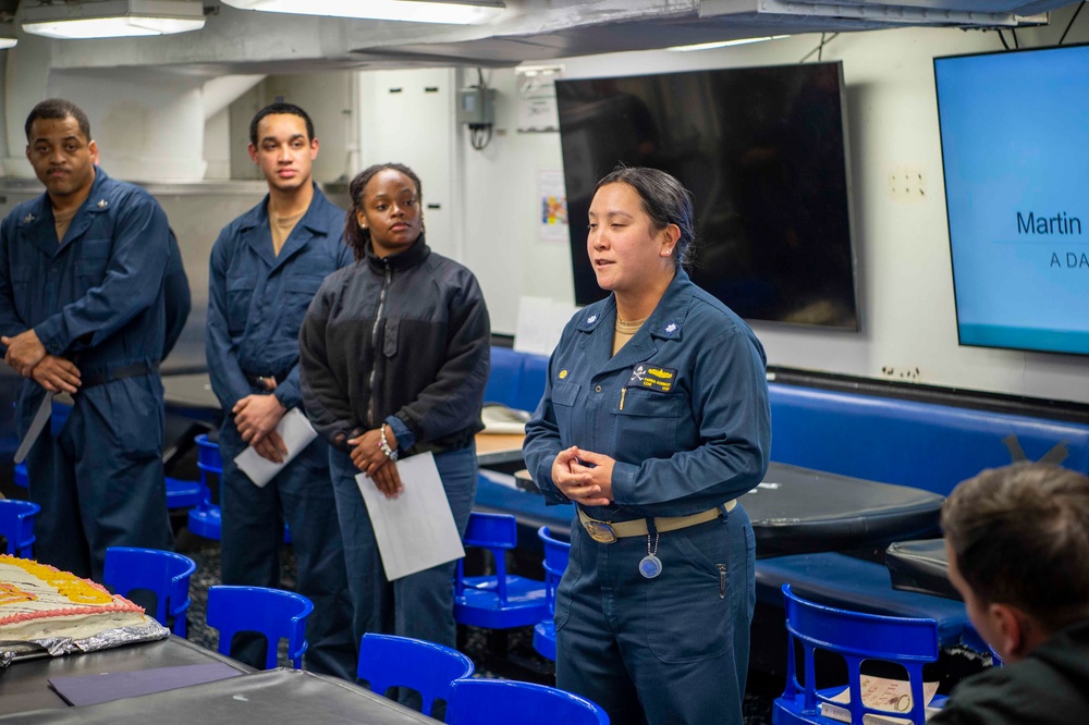USS Kidd (DDG 100) Observes Martin Luther King Jr. Day