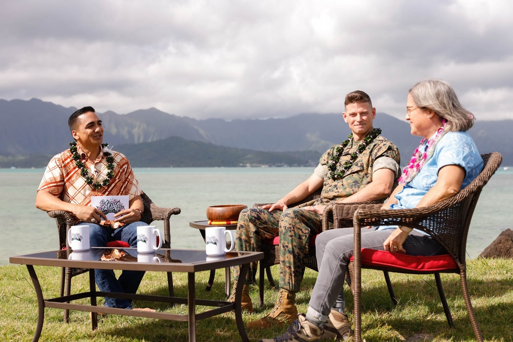 Real Talk: U.S. Marine Corps Col. Jeremy Beaven meets with Kamaka Pili for “Aloha Authentic” news segment