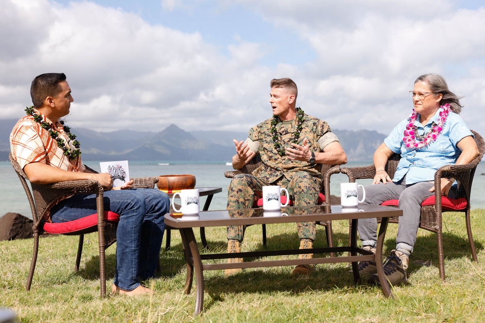 Real Talk: U.S. Marine Corps Col. Jeremy Beaven meets with Kamaka Pili for “Aloha Authentic” news segment