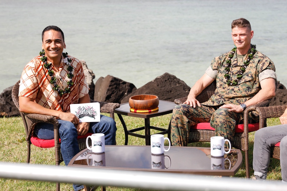 Real Talk: U.S. Marine Corps Col. Jeremy Beaven meets with Kamaka Pili for “Aloha Authentic” news segment