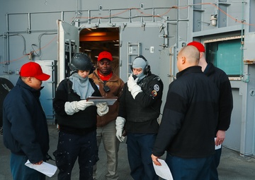 Sailors Conduct 50 Caliber Training on the Fantail