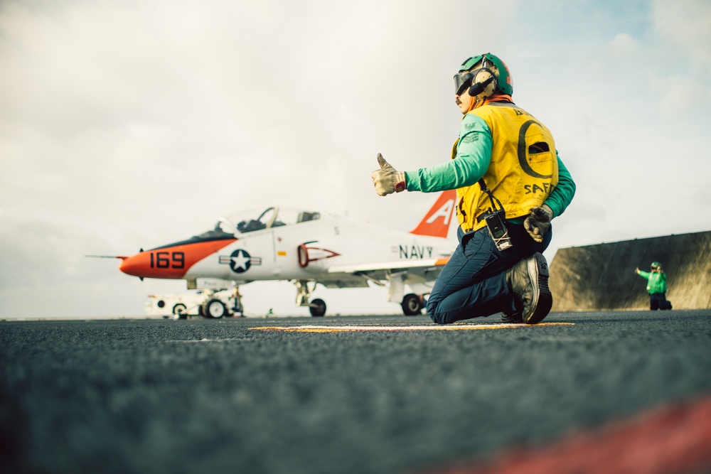 USS George Washington Conducts a General Quarters Drill