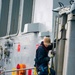 USS Kidd (DDG 100) Sailor Performs King Post Maintenance