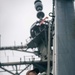 USS Kidd (DDG 100) Sailor Performs King Post Maintenance