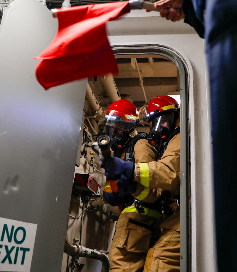 General Quarters: Firefighting Training aboard George Washington