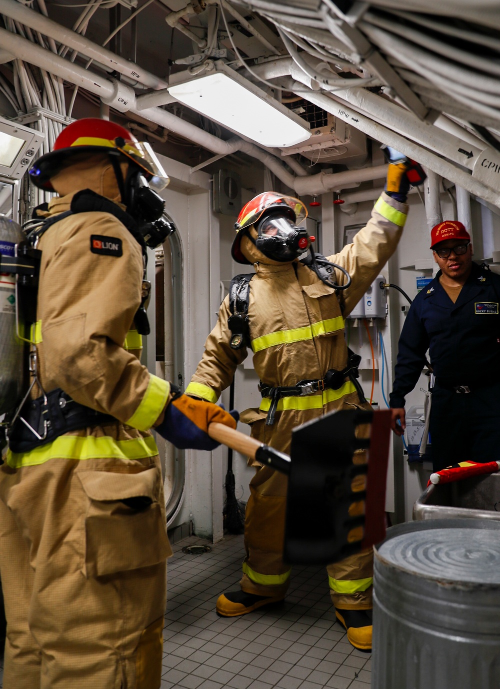 General Quarters: Firefighting Training aboard George Washington