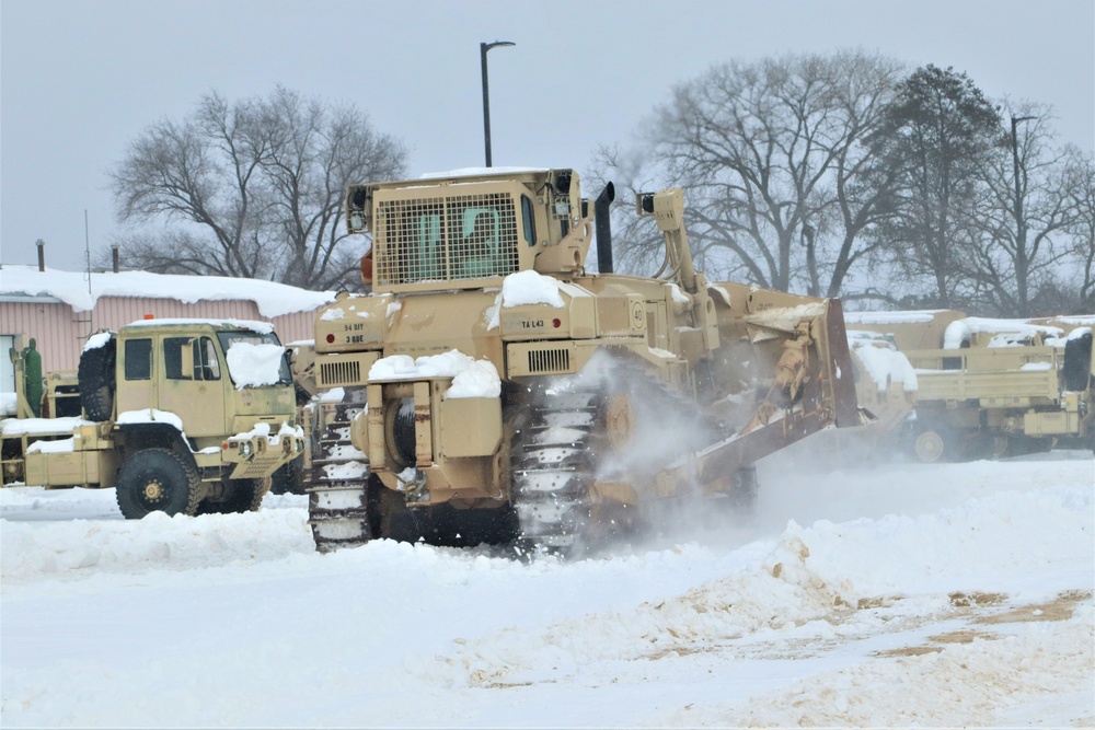 Fort McCoy RTS-Maintenance clears snow in a big way