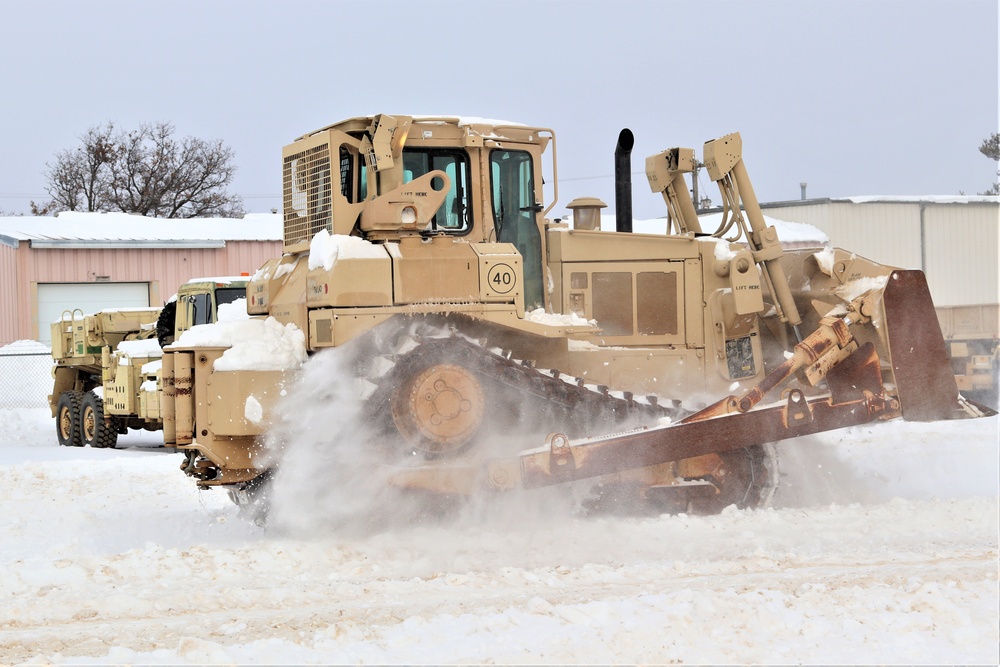 Fort McCoy RTS-Maintenance clears snow in a big way