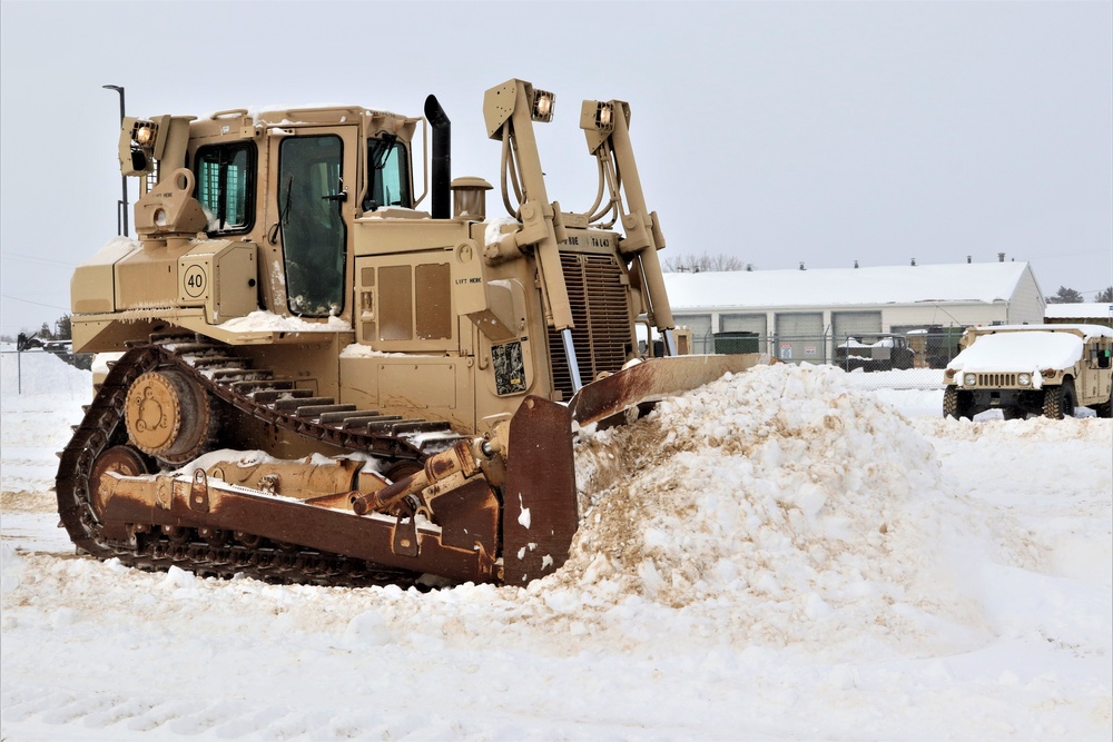 Fort McCoy RTS-Maintenance clears snow in a big way