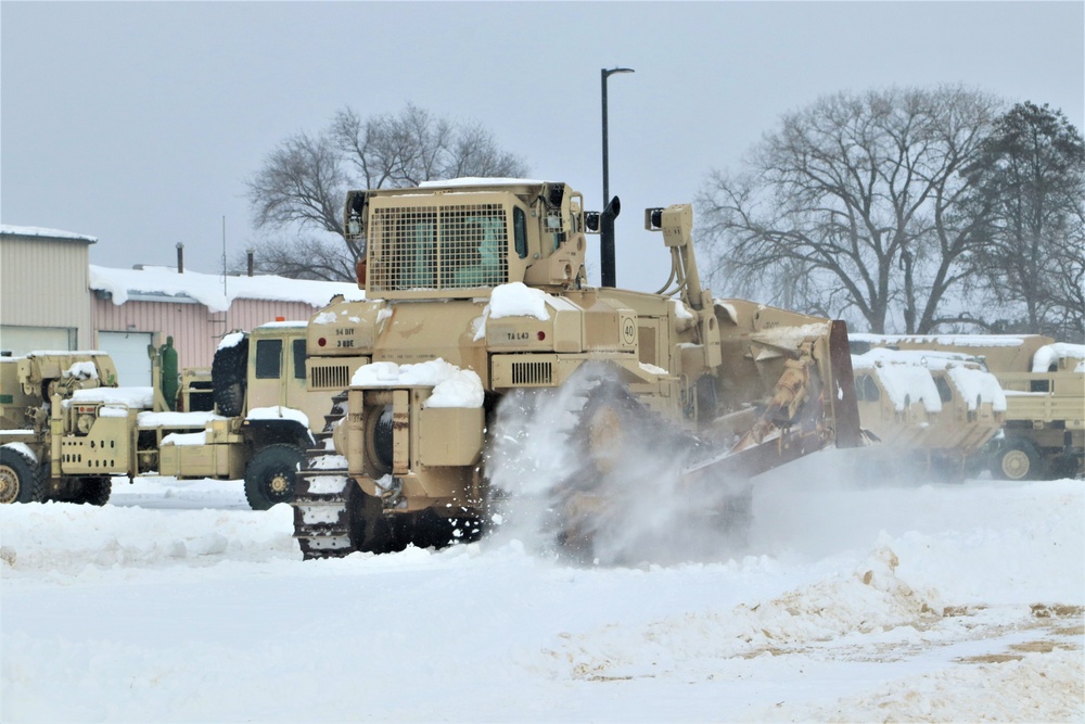 Fort McCoy RTS-Maintenance clears snow in a big way