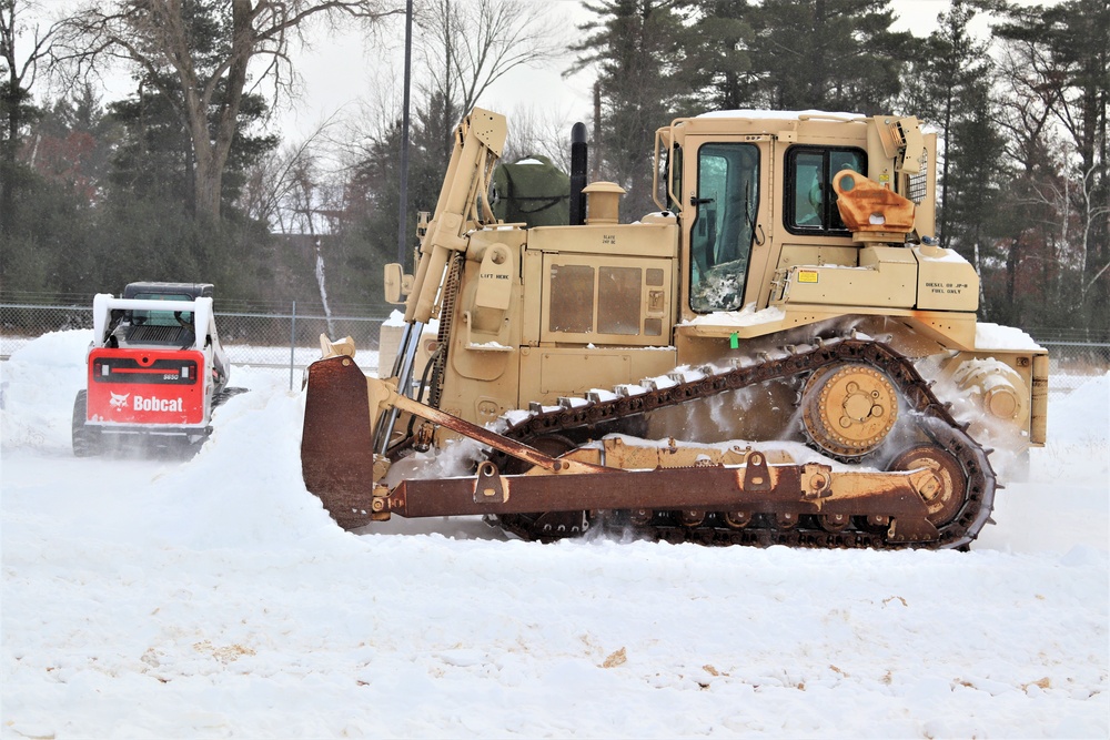 Fort McCoy RTS-Maintenance clears snow in a big way