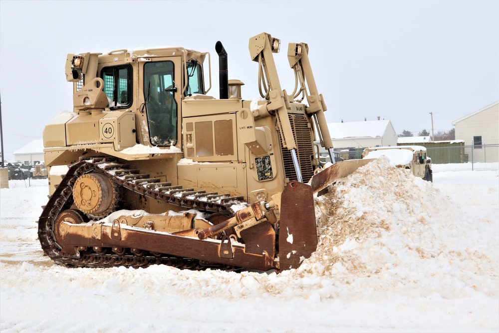 Fort McCoy RTS-Maintenance clears snow in a big way