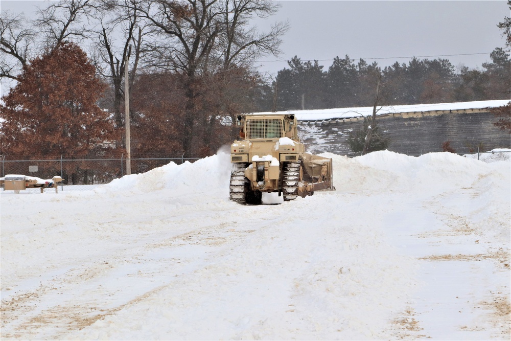 Fort McCoy RTS-Maintenance clears snow in a big way