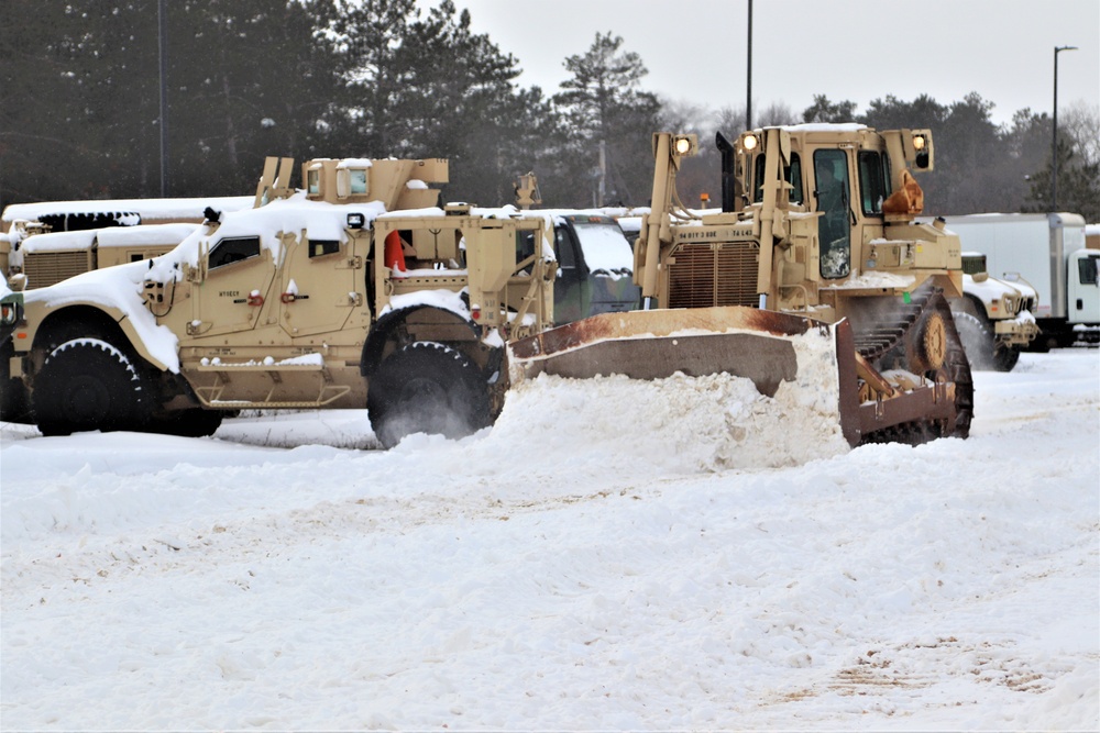 Fort McCoy RTS-Maintenance clears snow in a big way