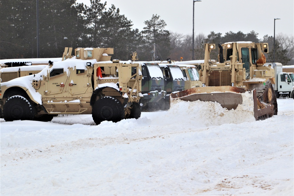 Fort McCoy RTS-Maintenance clears snow in a big way