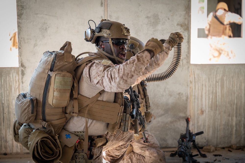 FASTCENT and Bahrain Defense Force Conduct Room Clearing Training during Exercise Diamond Defender 24