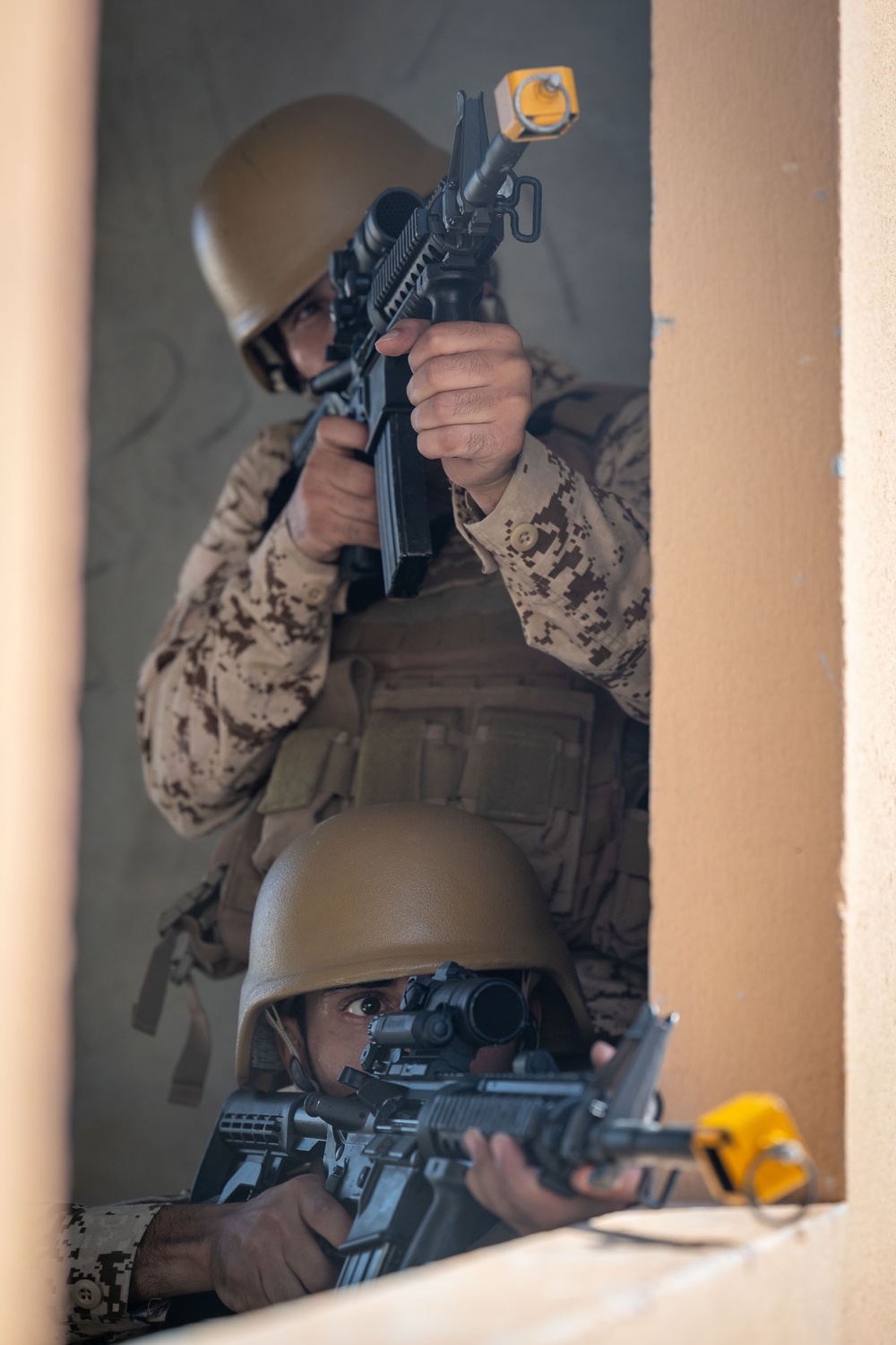 FASTCENT and Bahrain Defense Force Conduct Room Clearing Training during Exercise Diamond Defender 24