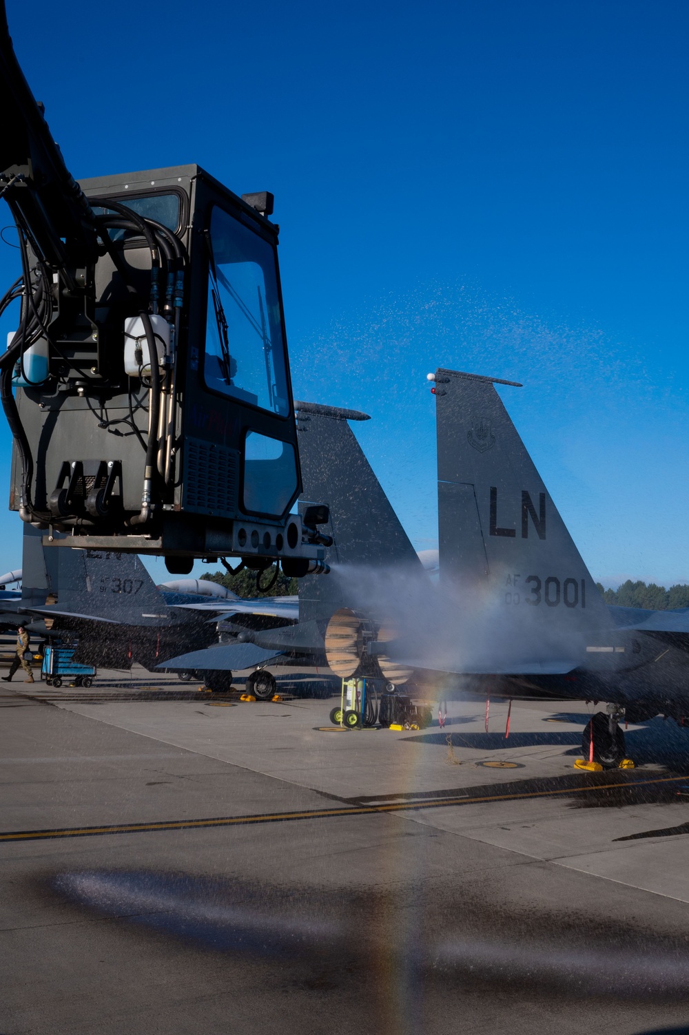 De-icing procedures at RAF Lakenheath