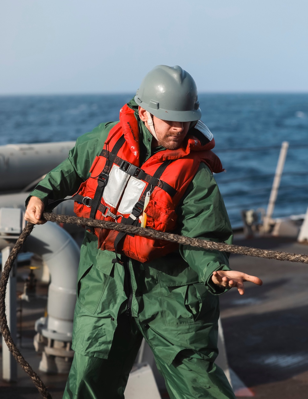 Delbert D. Black Operates in the Mediterranean Sea.