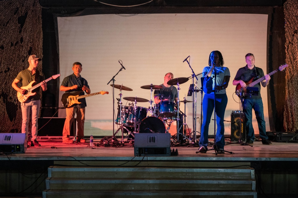 AFCENT Band performs for deployed troops