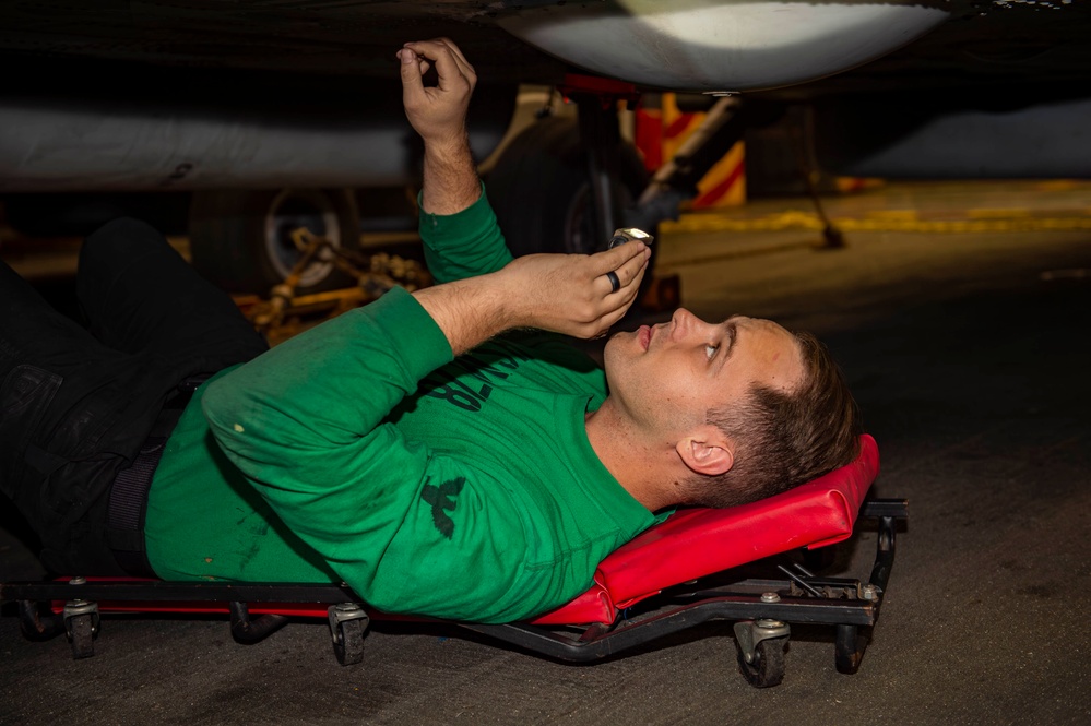 Sailor Conducts Maintenance Aboard USS Carl Vinson (CVN 70)