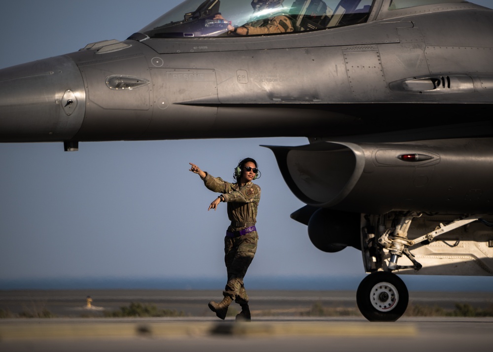 F-16s launch from U.S. CENTCOM AOR