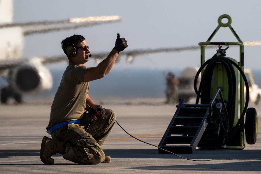 F-16s launch from U.S. CENTCOM AOR