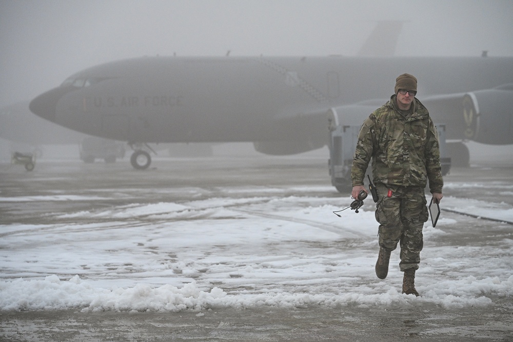 Ice Storm Hits Selfridge Air National Guard in Michigan