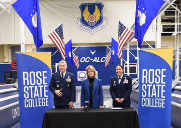 Tinker Air Force Base Celebrates Educational Partnership with Rose State College