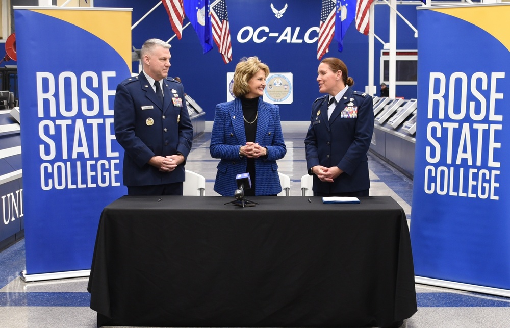 Tinker Air Force Base Celebrates Educational Partnership with Rose State College
